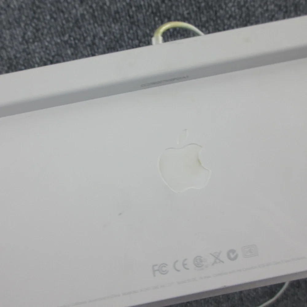 Apple Keyboard A1243 Wired USB Silver Aluminum Numeric QWERTY English Parts Only